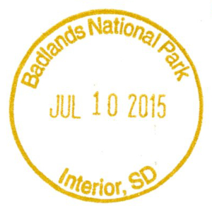 Badlands National Park - Stamp
