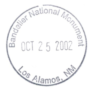 Bandelier National Monument - Stamp