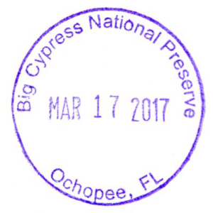 Big Cypress National Preserve - Stamp