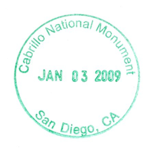 Cabrillo National Monument - Stamp