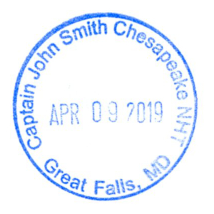 Captain John Smith Chesapeake NHT - Stamp