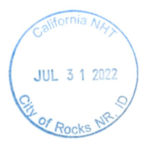 California NHT - Stamp