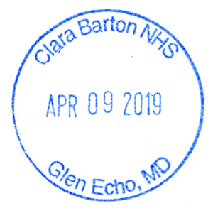Clara Barton NHS - Stamp