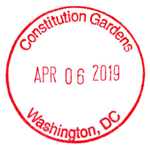 Constitution Gardens - Stamp