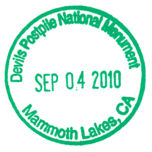 Devils Postpile National Monument - Stamp
