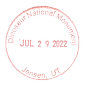Dinosaur National Monument - Stamp