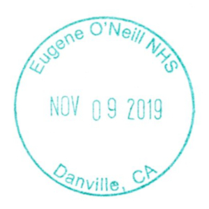 Eugene O'Neill NHS - Stamp