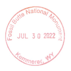 Fossil Butte National Monument - Stamp