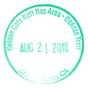 Golden Gate Natl Rec Area - DeAnza Trail - Stamp