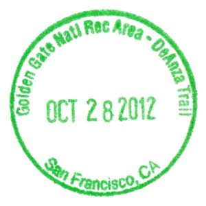 Golden Gate Natl Rec Area - DeAnza Trail - Stamp