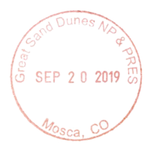 Great Sand Dunes NP & PRES - Stamp