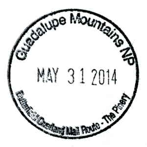 Guadalupe Mountains National Park - Stamp