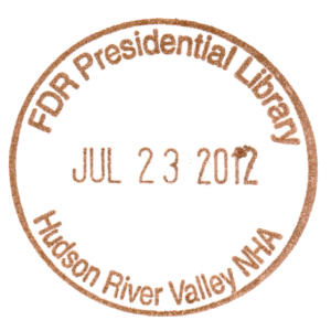 FDR Presidential Library - Stamp