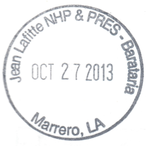 Jean Lafitte NHP & PRES - Barataria - Stamp