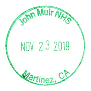 John Muir NHS - Stamp