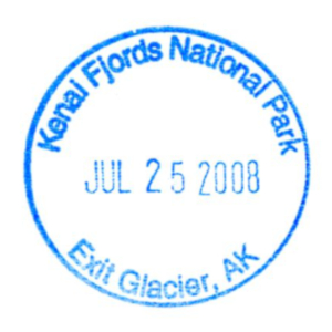 Kenai Fjords National Park - Stamp