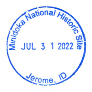 Minidoka National Historic Site - Stamp