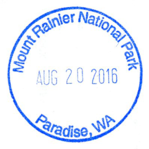 Mount Ranier National Park - Stamp