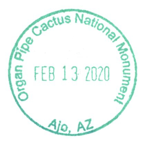 Organ Pipe Cactus National Monument - Stamp