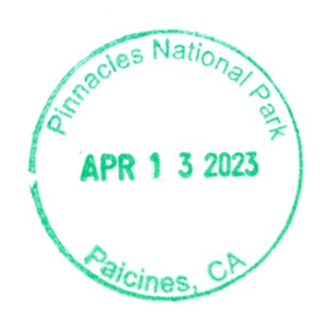 Pinnacles National Park - Stamp