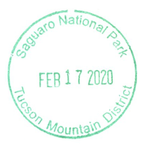 Saguaro National Park - Stamp