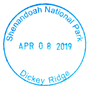 Shendandoah National Park - Stamp