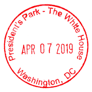 President's Park - The White House - Stamp