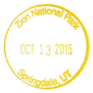 Zion National Park - Stamp